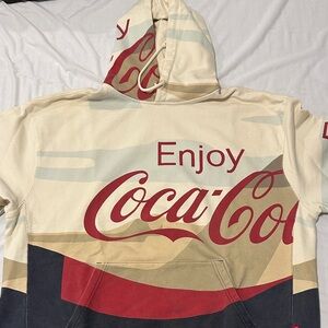 KITH Coca-Cola Cream and Red Hoodie